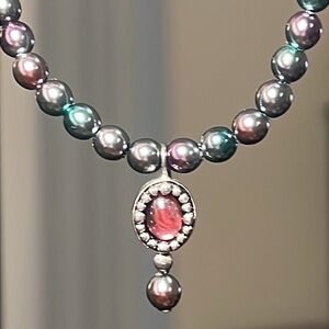 Melissa Rivers Designer Pearl 925 Sterling Silver Necklace